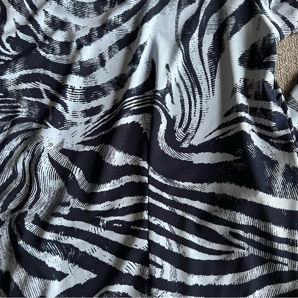 Clara Sun Woo Blue Zebra Casual Top - Picture 3 of 10